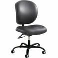 thumbnail image 2 of Safco Alday 24/7 Task Chair - Black Polyester Seat - Black Vinyl Back - 5-star Base - Black - 1 Each, 2 of 6