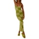 thumbnail image 3 of VISgogo Vestido sin mangas para mujer, estampado de tablero de ajedrez, sin mangas, correa de espagueti, corte bajo, sin espalda, de una pieza para verano, S/M/L VISgogo  moda, 3 of 6