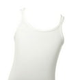 thumbnail image 5 of iixpin Kids Girls Team Basic Ballet Dance Leotards Criss Cross Back Gymnastic Bodysuit Ivory 8-10, 5 of 7
