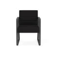 thumbnail image 2 of Waterfall Reception Waiting Sled Base Guest Chair / Charcoal Steel / Black, 2 of 5