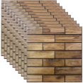 thumbnail image 1 of 10 Pcs 3D Wall Panels, 12x12 Inch 3D Brick Design Wall Stickers,Self Adhesive Interior Wall Decor Murals,Removable Three-Dimensional Tile Stickers for Bedroom/Living Room/Kitchen/TV Wall, 1 of 6