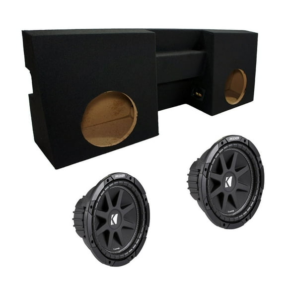 Custom Toyota Tacoma 05-15 Double Cab Truck Dual 10" Loaded Kicker C10 Sub Box