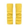 thumbnail image 4 of Sales Today Knee Socks for Women Under $2 GIJNRIUIUA Yellow Knee-High Socks Knitted Socks Women's Foot Warmer Leg Warmers, 4 of 4