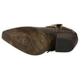 thumbnail image 5 of Durango Womens Crush Belted Pull On Square Toe Cowboy  Ankle Boots, 5 of 5