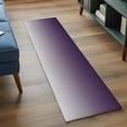 thumbnail image 3 of Purple Gray Washable Area Rug 2x6 Gradient Low-Profile Area Rugs with Non Slip Backing Indoor Floor Carpet for Entrance Living Room Bedroom Home Office, 3 of 9