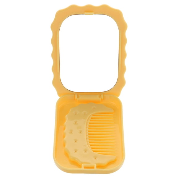 FELTECHELECTR Compact Lightweight Mirror for Women with Comb 1 Set Travel and Outdoor Makeup Mirror