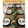 thumbnail image 4 of 15 Inch Round Placemats Set of 6, Valentine's Day Non Slip Heat Insulation PP Table Mats, Pink Bowknot Ribbon on Black Mother's Day Washable Place Mats for Kitchen Dining Party Table Decor, 4 of 7