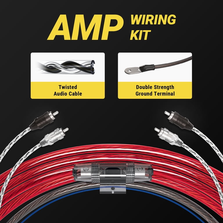 Scosche KPA8CC-WM1SD 680-Watt Hybrid OFC/CCA Amplifier Wiring Kit