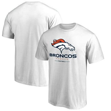 - Denver Broncos NFL Pro Line Team Lockup T-Shirt - White -