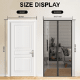 thumbnail image 3 of Dowellia Magnetic Screen Door, Strong Magnet Strength, Auto-Close, Hands Free Mesh Partition, Bug Proof, Black, 39.37" x 82.68", 3 of 8