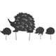 thumbnail image 2 of estacas decorativas de metal con forma de erizo para jardín, diseño hueco, para patio, de hierro, para decoración de jardín., 2 of 14