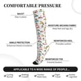 thumbnail image 3 of Lsque Yoga Dogs Poses Pattern Sport Compression Socks for Men & Women 15-20 mmHg Knee High Nurse Pregnant Running Medical and Travel Athletic, 3 of 6