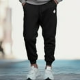 thumbnail image 5 of Dalix Ghost Embroidery Jogger Midweight Fleece Sweatpants Soft Lounge Pant Drawstring Waistband Pockets Mens in Black XS X-Small, 5 of 5