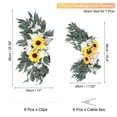 thumbnail image 2 of 26" Wedding Arch Flower Artificial Silk Floral with Clip Yellow/White,2 Pack, 2 of 7