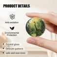 thumbnail image 3 of Glass Refrigerator Magnet 6Pcs Magnetic Fridge Sticker,Decor for Kitchen,Whiteboard,Cabinet,Long Necked Dinosaur Amidst Tropical Foliage, 3 of 5