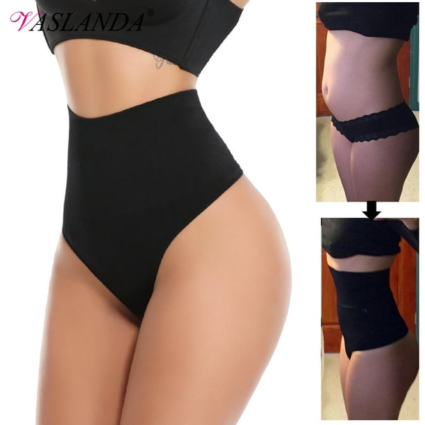 Shapewear Thong For Women Tummy Control Underwear High Waist Body Shaper  Firm Control Panties Girdle Waist Trainer