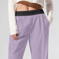 thumbnail image 5 of Mifsaly Straight Leg Dress Pants for Women Upf50+ Sun Protection Pant Comfortable Breathable Dressy Casual Work Trousers with Pockets Purple, 5 of 5