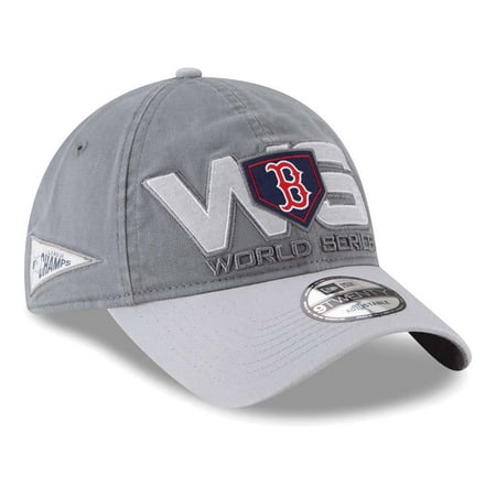 Sox Replica Mini Boston Red Sox New Era 2018 American League Champions Replica 9TWENTY Adjustable Hat - Gray - OSFA ()