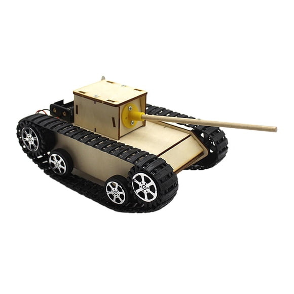 segolike DIY Wooden Kids Science Experiment Kits RC Tank 3D Puzzle 1 Basic version