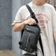 thumbnail image 5 of Mochila de hombro para hombre con varios bolsillos y puerto de carga USB (gris) Likrtyny Para estrenar, 5 of 6