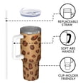 thumbnail image 4 of Leopard Print 40oz Tumbler– Stainless Steel Insulated Tumbler with Handle and Straw, Large Capacity Travel Cup for Hot & Cold Drinks, 4 of 6