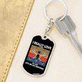thumbnail image 6 of To My Wife  I Really Love It When My Wife Lets Me Go Hunting  Stainless Steel or 18k Gold Premium Swivel Dog Tag Keychain, 6 of 16