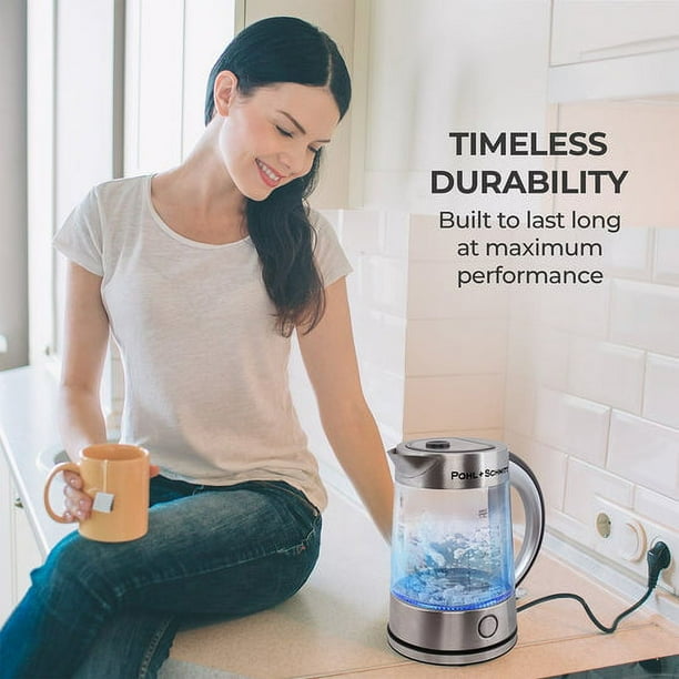 Pohl Schmitt 1.7L Electric Kettle with LED, Stainless Steel Filter
