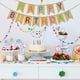 thumbnail image 2 of Pancarta de arpillera rústica Pancarta de feliz cumpleaños Guirnalda multicolor Bandera de cola de golondrina Banderines de feliz cumpleaños para decoraciones de fiesta de cumpleaños, 2 of 5