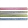 Westcott Aluminum Ruler, 12", Metric/Imperial, for Home/Classroom, Color Choice Will Vary, 1-Count