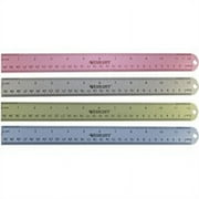 Westcott Aluminum Ruler, 12", Metric/Imperial, for Home/Classroom, Color Choice Will Vary, 1-Count