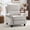 White, variant on Push Back Recliner Chair – Overstuffed Textured Fabric Wingback Recliner, Adjustable Manual Reclining Sofa Chair for Living Room, Bedroom (White)