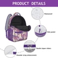 thumbnail image 4 of Goldendoodle Dog and Flower Floral Backpack for School,Cute School Bag,Schoolbag with Adjustable Shoulder Straps & Padded Back,15.3"x11"x6.7", 4 of 6