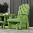 thumbnail image 3 of Wildridge Heritage Single Glider, Lime Green, Outdoor Weather Resistant Poly Patio Furniture, 3 of 4