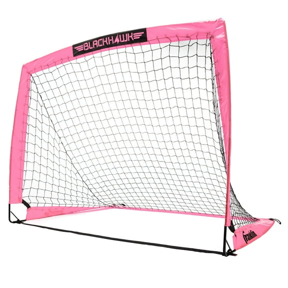 Franklin Sports Blackhawk Soccer Goal - Pop up - Mini Foldable Net - Adult   Kids - 4' x 3' - Pink
