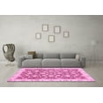thumbnail image 3 of Ahgly Company Indoor Round Oriental Pink Traditional Area Rugs, 3' Round, 3 of 4