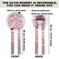 thumbnail image 2 of AWAYTR Women Satin Bonnet Silk Hair Reversible Bonnets Hair Wrap for Sleeping Cap with Tie Band, 2 of 12