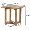 thumbnail image 3 of Gino Outdoor Acacia Wood Side Table, Natural Finish, 3 of 17