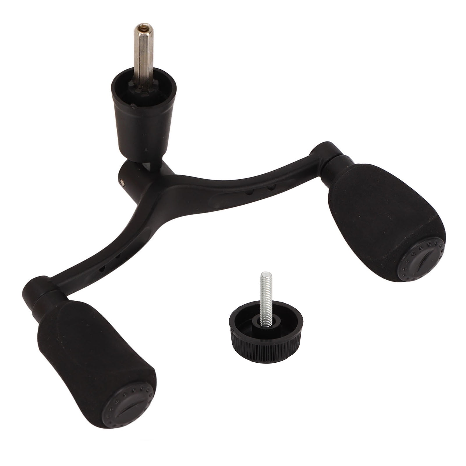AVPAVP Aluminum Alloy Fishing Reel Double Handle Grip Rocker Arm Hex Shaft for Spinning Wheel Matt Black