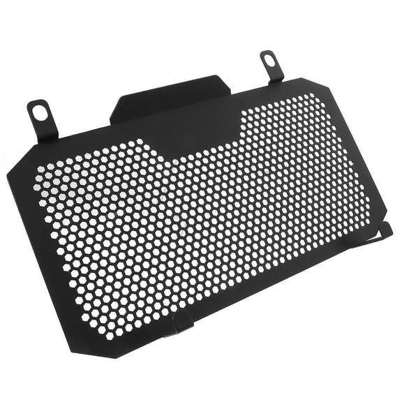Motorcycle Radiator Guard Cover Stylish Black Aluminum Alloy Protector with Mesh Design for