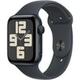 thumbnail image 1 of Apple Watch SE2 44mm GPS boîtier aluminium minuit avec bracelet sport minuit - P/M, 1 of 7