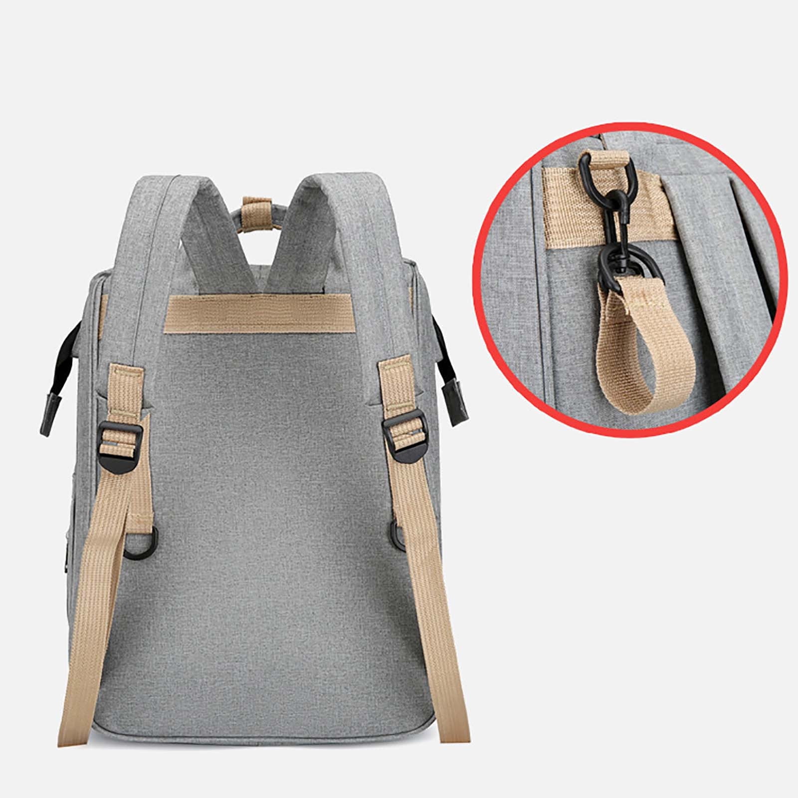 Baby Diaper Bag Backpack,Diaper Bag Backpack with Changing Station,Large Baby Diaper Bag,Multifunctional Travel Diaper Waterproof Backpack for Baby,With Portable Diaper Pad