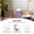 thumbnail image 3 of Lsque white Skull blue flower Printed Tissue Box Cover Holder, Facial Paper Organizer Dispenser,Square with Bottom Belt, PVC Leather Decorative Organizer, 3 of 8