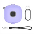 thumbnail image 1 of para Auriculares, Soporte para Caja de Carga con CordóN de MosquetóN, con AbsorcióN de Impactos para Fit Pro-PúRpura, 1 of 5