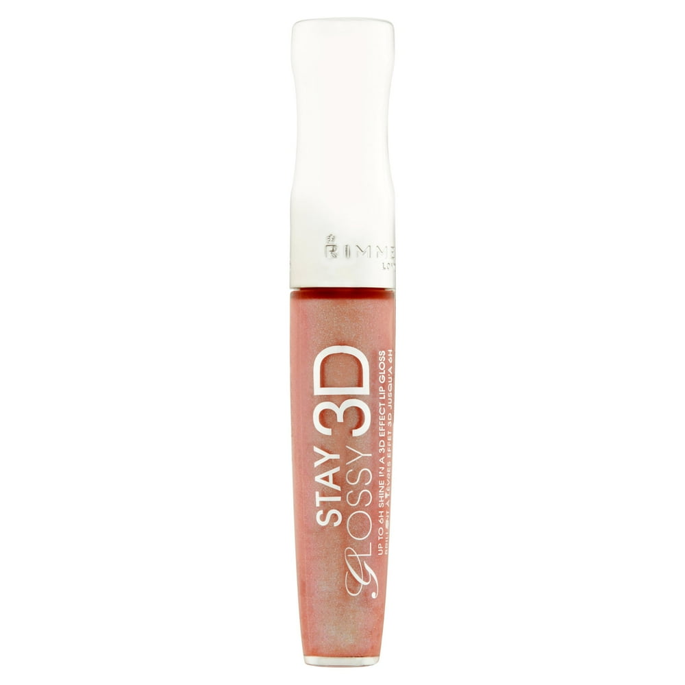 Rimmel Stay Glossy Lip Gloss, Popcorn for 2, 0.18 oz