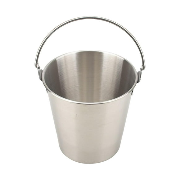 Cubo de acero inoxidable de gran capacidad, barril para el hogar, botella de bebidas, contenedor de refrigeración, cubo de hielo para el hogar, 700ML Plata SM SunniMix Cubeta de hielo