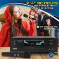 thumbnail image 4 of Pyle PT888BTWM 5.2 Channel Bluetooth Audio Receiver Amp w/ 2 Microphones, 4 of 7