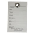 thumbnail image 2 of 250 Pc Box Set Key Tags Metal Rings w/ Plastic Sleeves Pre-Printed Forms 1 1/8x2 for Auto Shop Repair Dealers Taxi Limo Rental Auction, 2 of 3