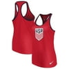 USMNT Nike Women's Evergreen Crest Performance Tank Top - Red