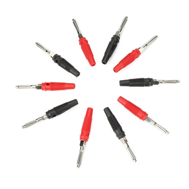 Conector De Clavija De Plátano P3008 10 Uds. Conector De 4mm Para Altavoz