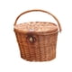 thumbnail image 2 of Cesta delantera para bicicleta de ratán, adorno retro de almacenamiento con asa, decoración tejida a mano Marrón, 2 of 7